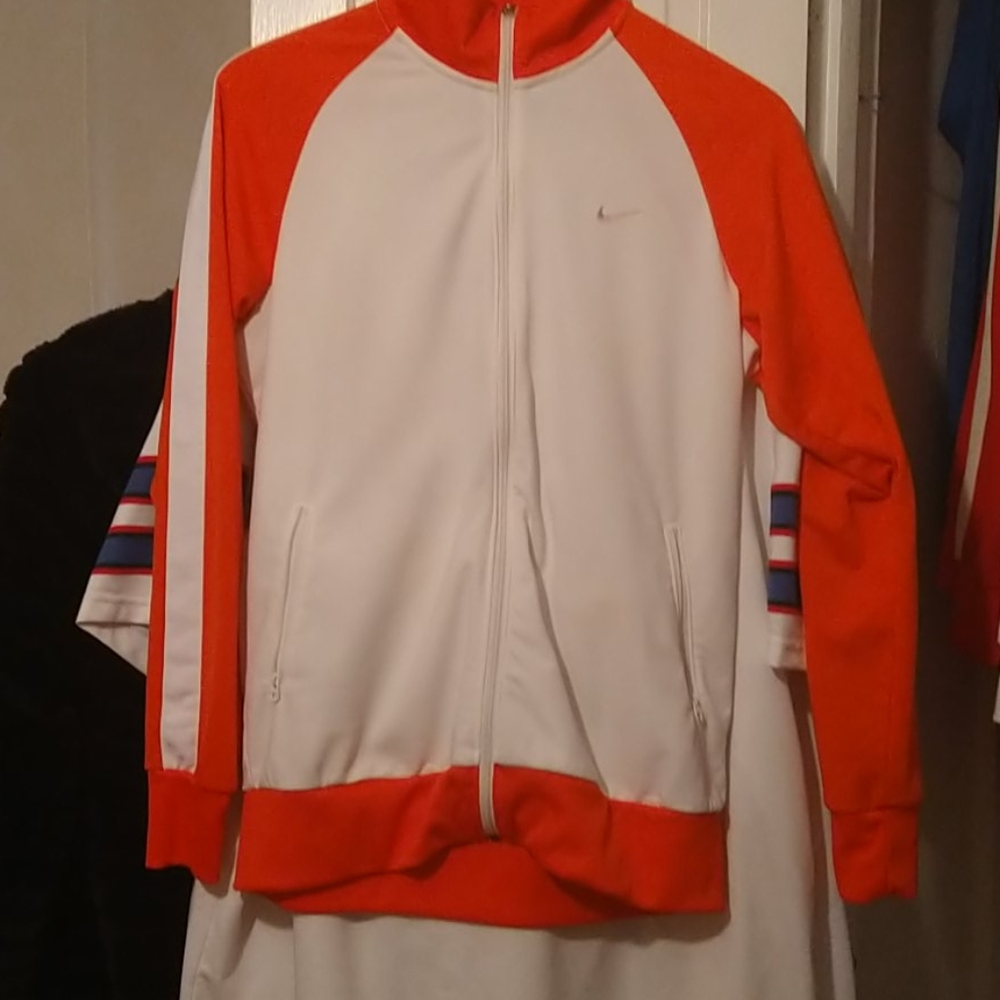 Addidas orange track jacket,